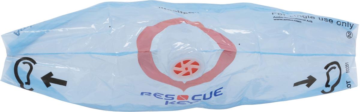 Adult and Child CPR Res-Cue Breathing Barrier Mask with One-Way Valve