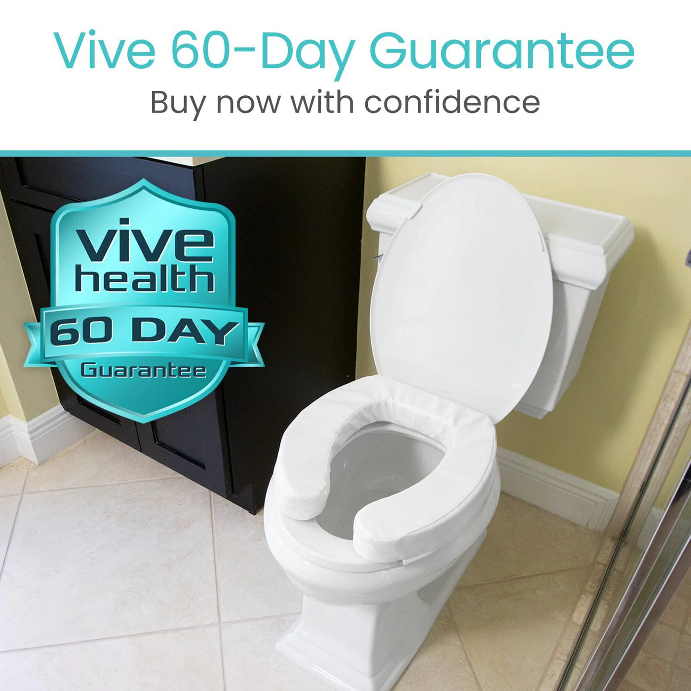 Cushioned Toilet Seat Riser