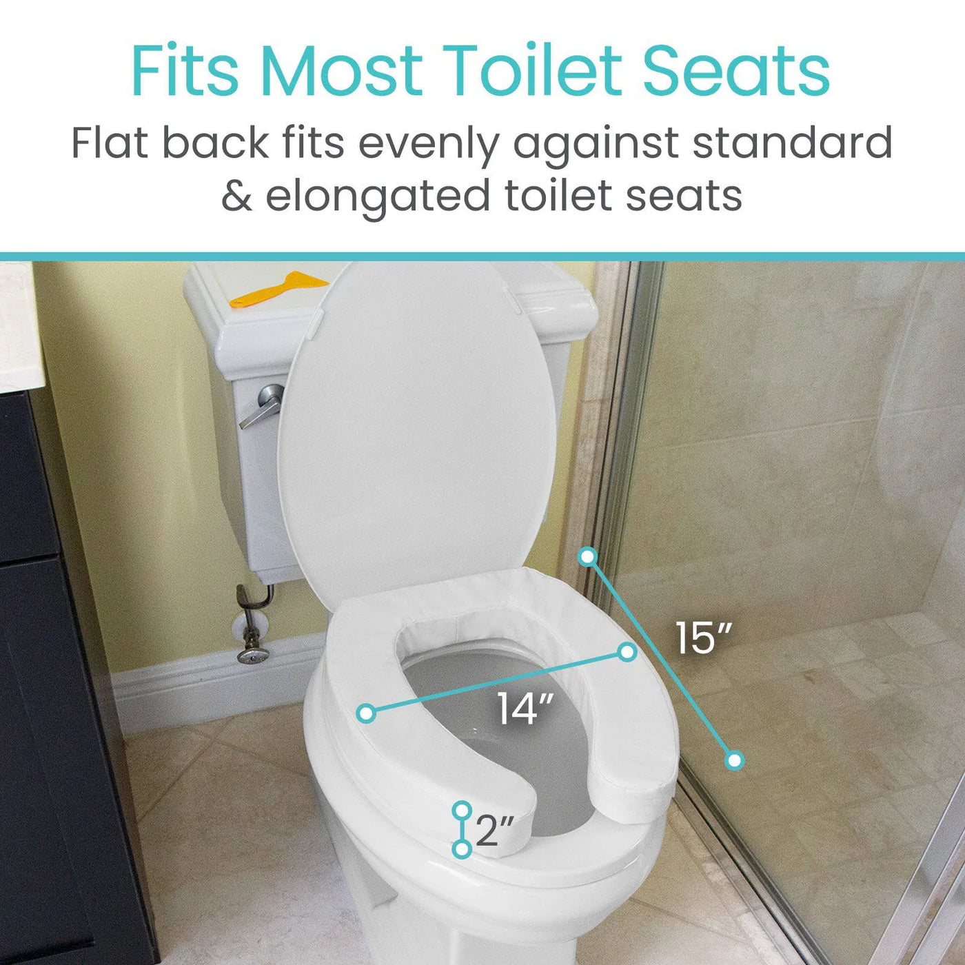 Cushioned Toilet Seat Riser