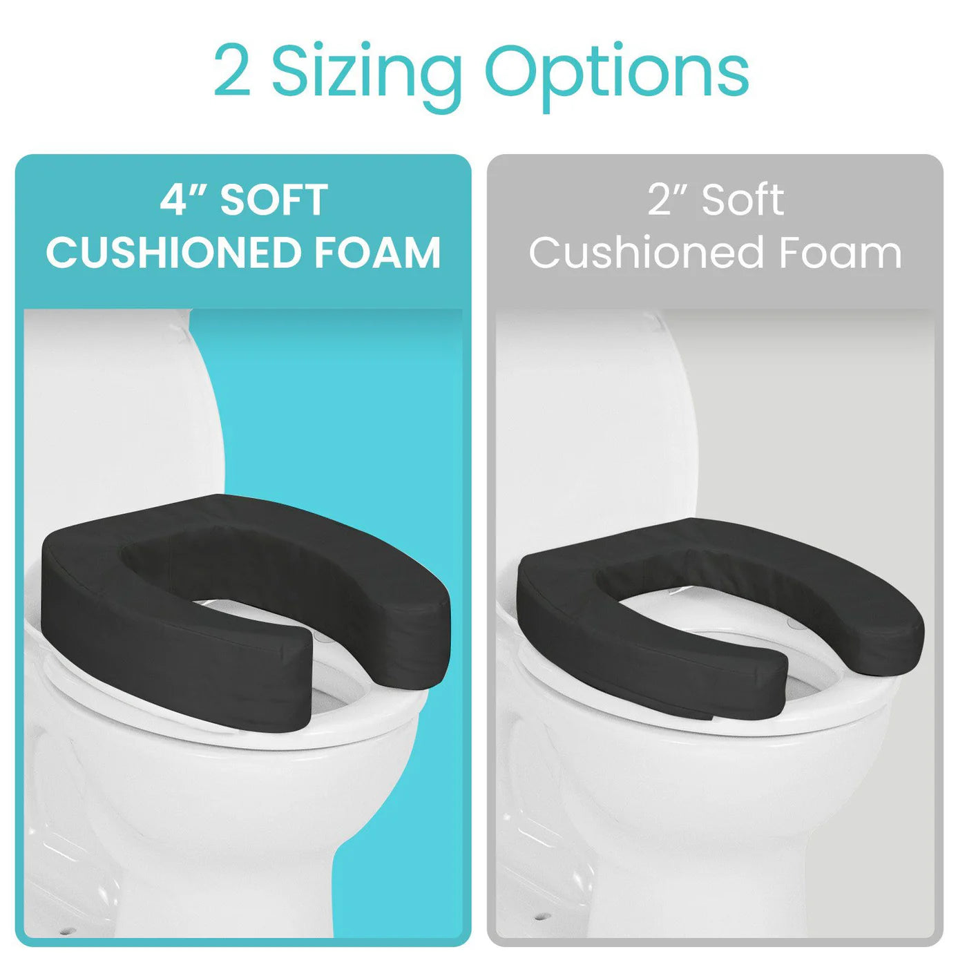 Cushioned Toilet Seat Riser