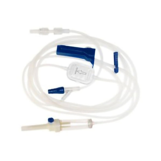IV Pump Set with 0.2 Micron Filter - Sterile Fluid Path, 102 Inch Tubing - Box of 50