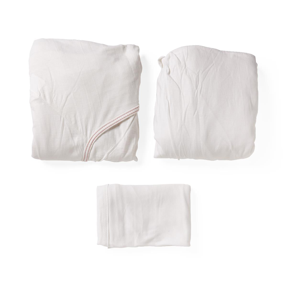 Medline Soft-Fit Knitted Flat Sheets - Premium Cotton-Poly Blend Hospital Linens with 14" Gusset