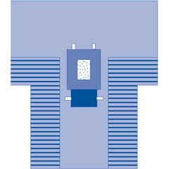 Medline Laparotomy Surgical T-Drape with Incise and Instrument Pad - Premium SMS Fabric - Case of 14
