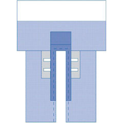 Sterile CV Split Surgical Drape with Clear Anesthesia Pouch - Premium 5-Layer SMS Barrier Protection