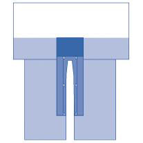 CVMax Split Surgical Drape with Clear Anesthesia Screen - 115" x 147.5" - Sterile Cardiovascular Procedure Drape