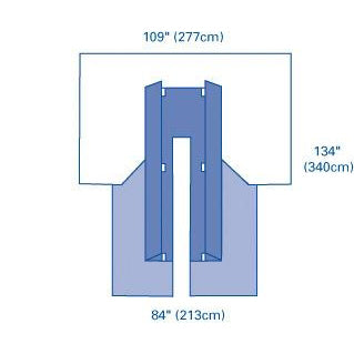Sterile Cardiovascular Surgical Pack III with Eclipse Poly-Reinforced Gowns - Heavy Duty 3-Pack