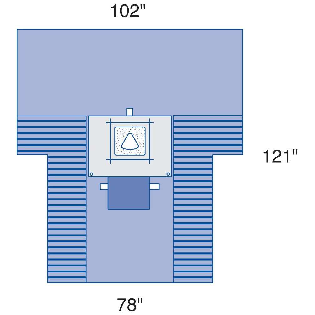 C-Birth Pack II Fenestrated Incise Sterile Surgical Kit - Complete C-Section Delivery System (Case of 4)
