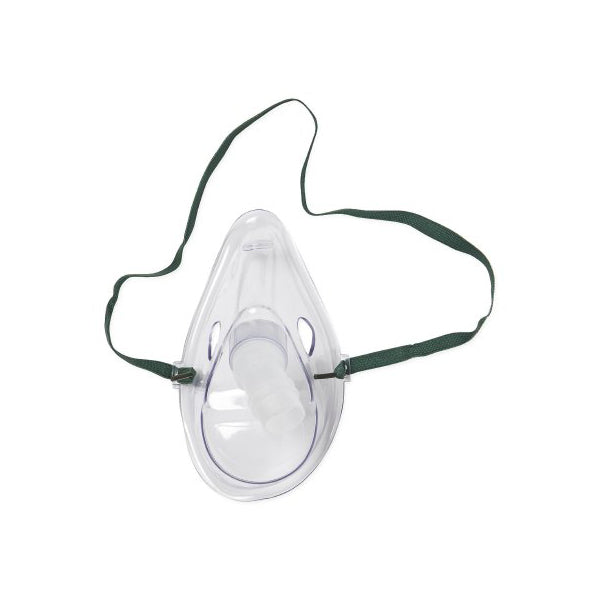 Medical Aerosol Mask with Adjustable Head Strap - Clear Elongated Design for Adults