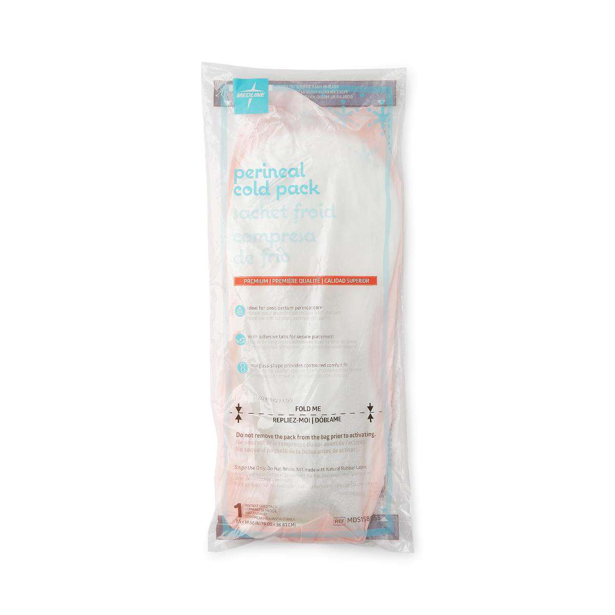 Premium Contoured Perineal Cold Pack - Postpartum Recovery Pad, 7.5 x 14.5 Inch