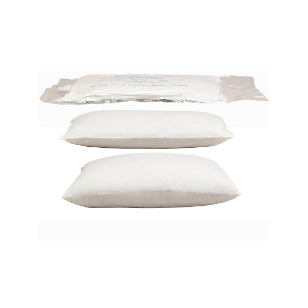 Reusable Hospital Bed Pillow with Antimicrobial Blue Polypropylene Cover, 20 x 26 Inch - Case of 12