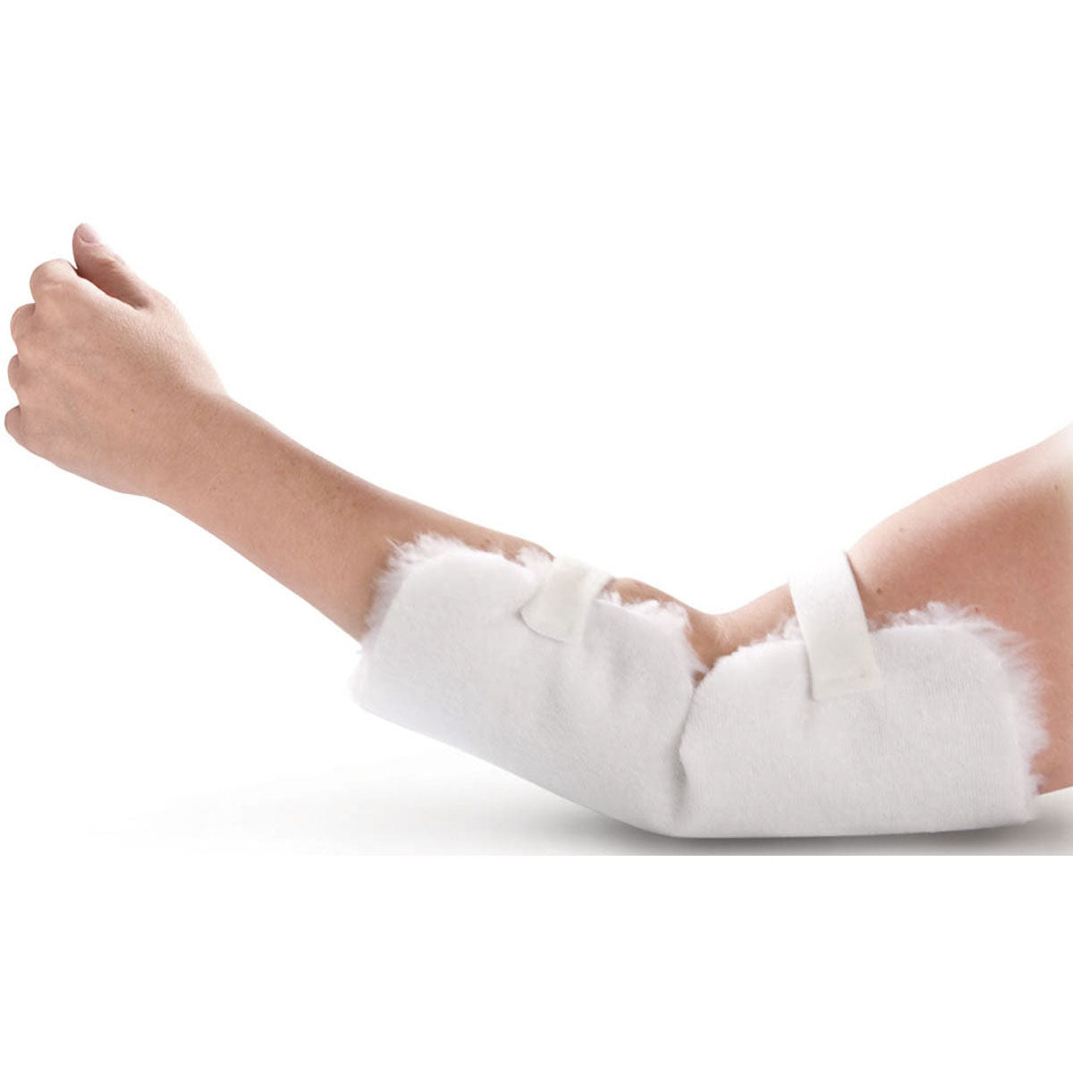 Elbow Protector with Hook and Loop Closure - Premium Synthetic Lambswool Padding (Pair of 2)