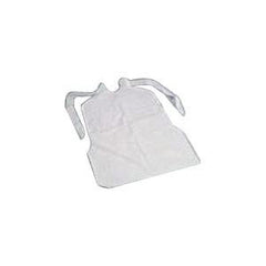 Disposable Plastic Bibs with Crumb Catcher Pocket - Adult & Pediatric - Case of 500