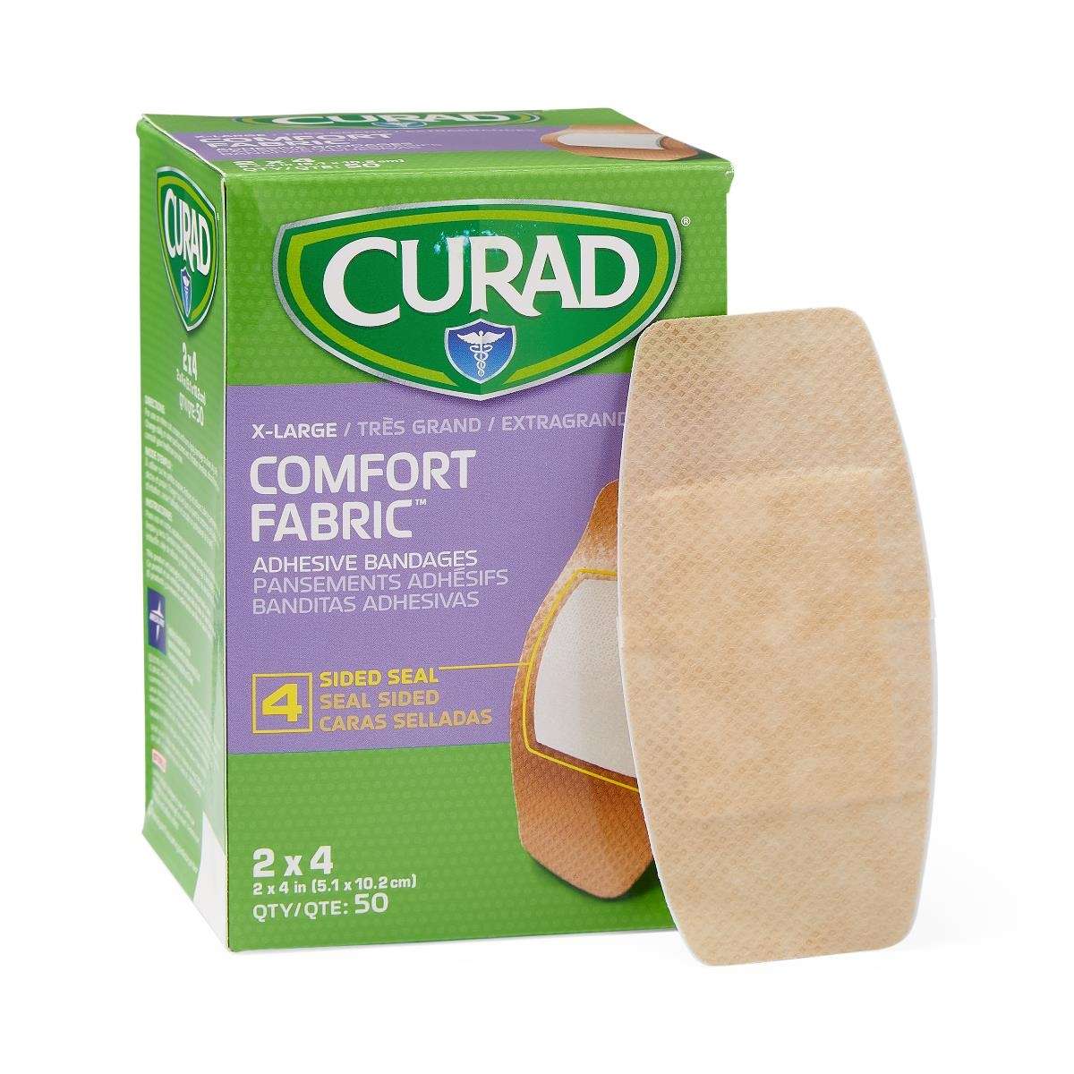 Curad Comfort Adhesive Bandages - Flexible Fabric Wound Care for Minor Cuts & Scrapes
