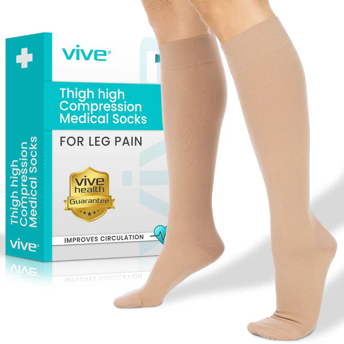 Knee High Graduated Compression Stockings 20-30mmHg