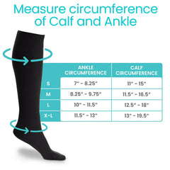 Knee High Graduated Compression Stockings 20-30mmHg