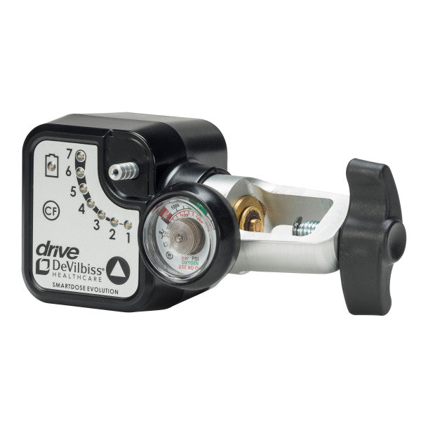 Drive Medical SmartDose Evolution Oxygen Conserver - Portable O2 Flow Regulator for Respiratory Therapy