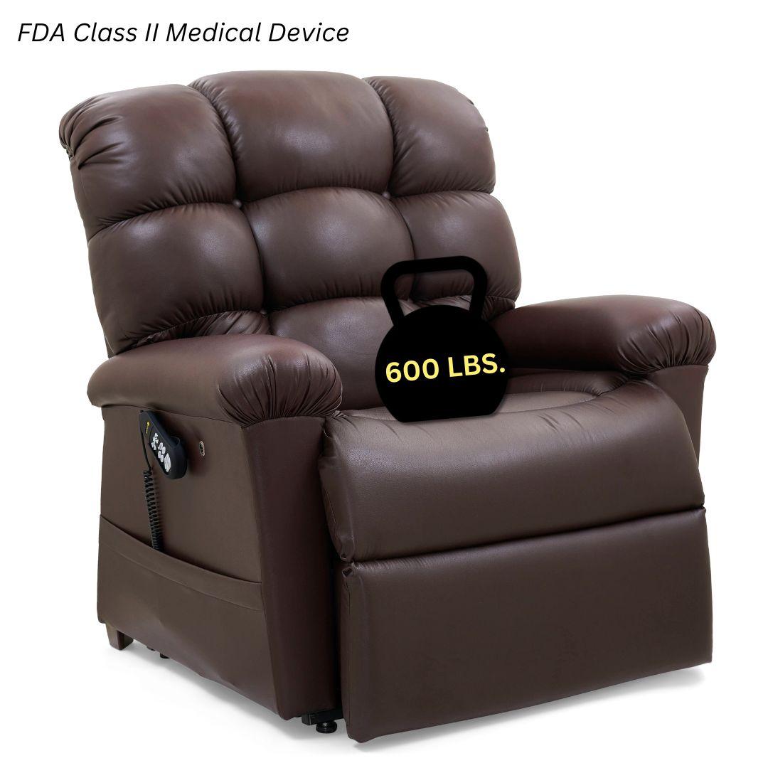 Cloud PR-510 Extra Wide Power Lift Recliner - 600lb Capacity Heavy Duty Medical Chair with MaxiComfort Positioning