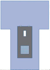 Medline Cystoscopy Surgical T-Drape - Premium SMS Fabric Sterile Drape (Case of 12)