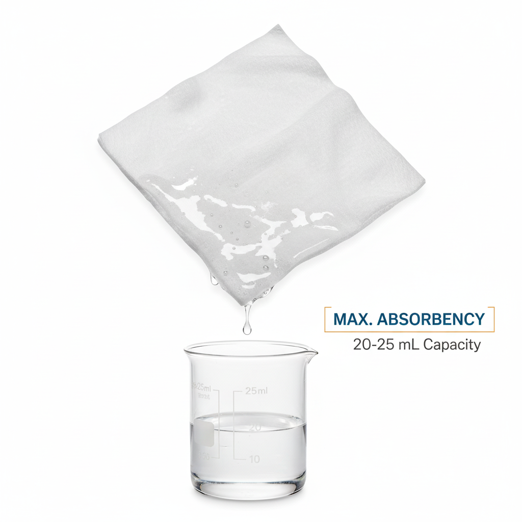Absorbency capacity demonstration