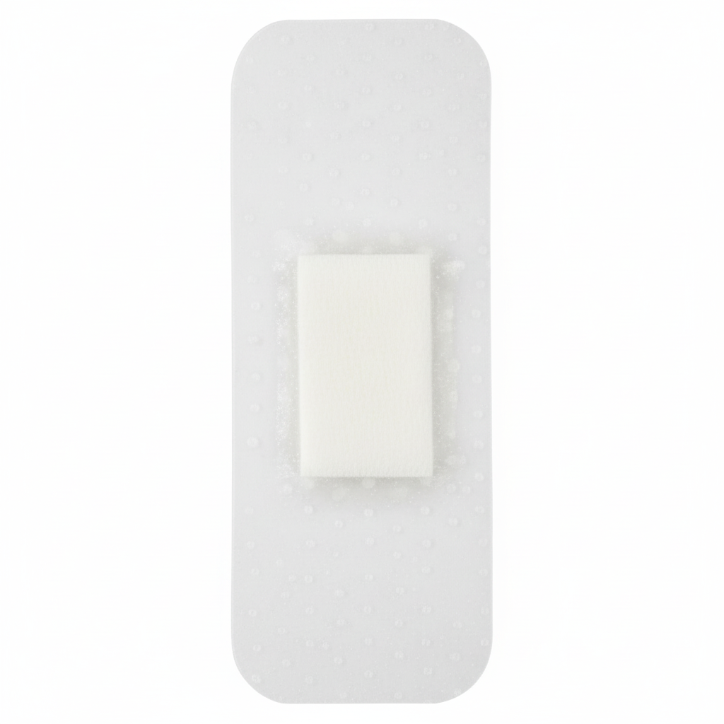 Absorbent wound pad detail