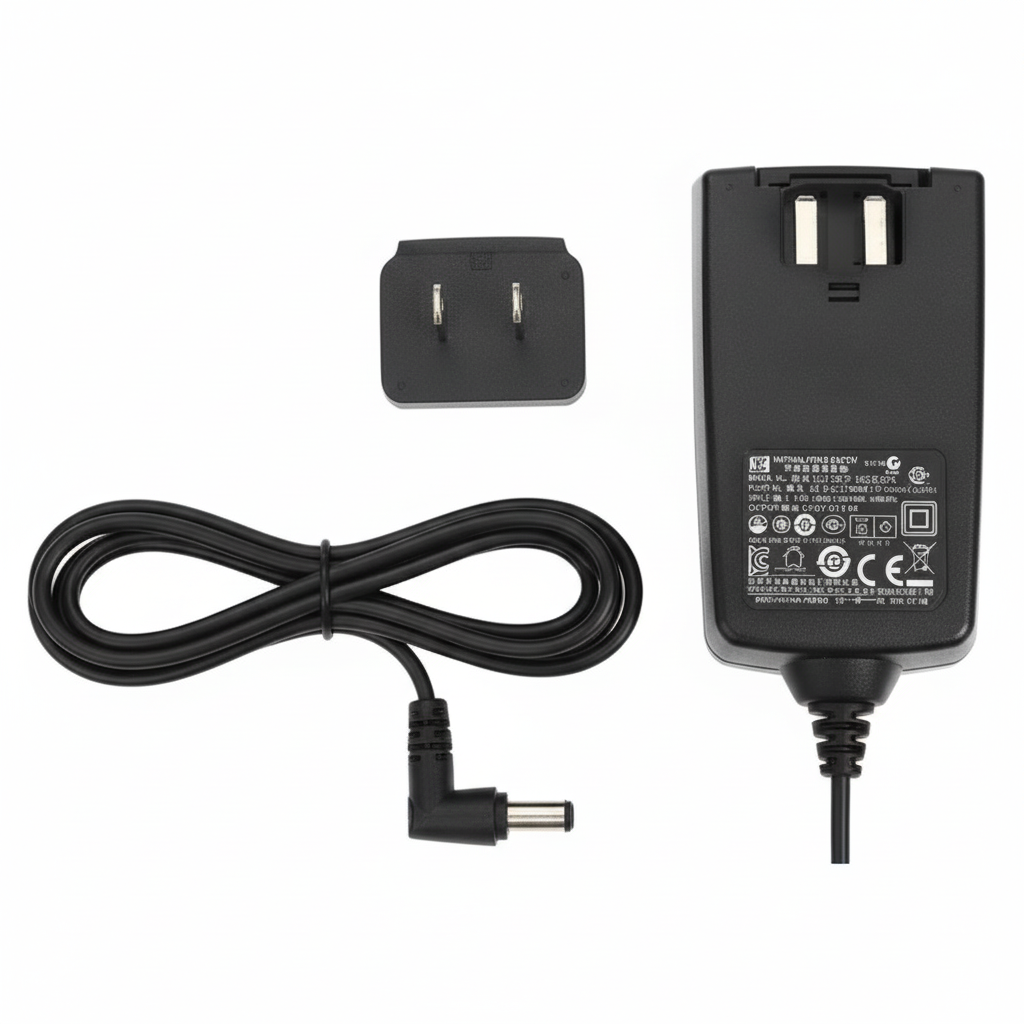 Adapter with prongs detached showing modular design