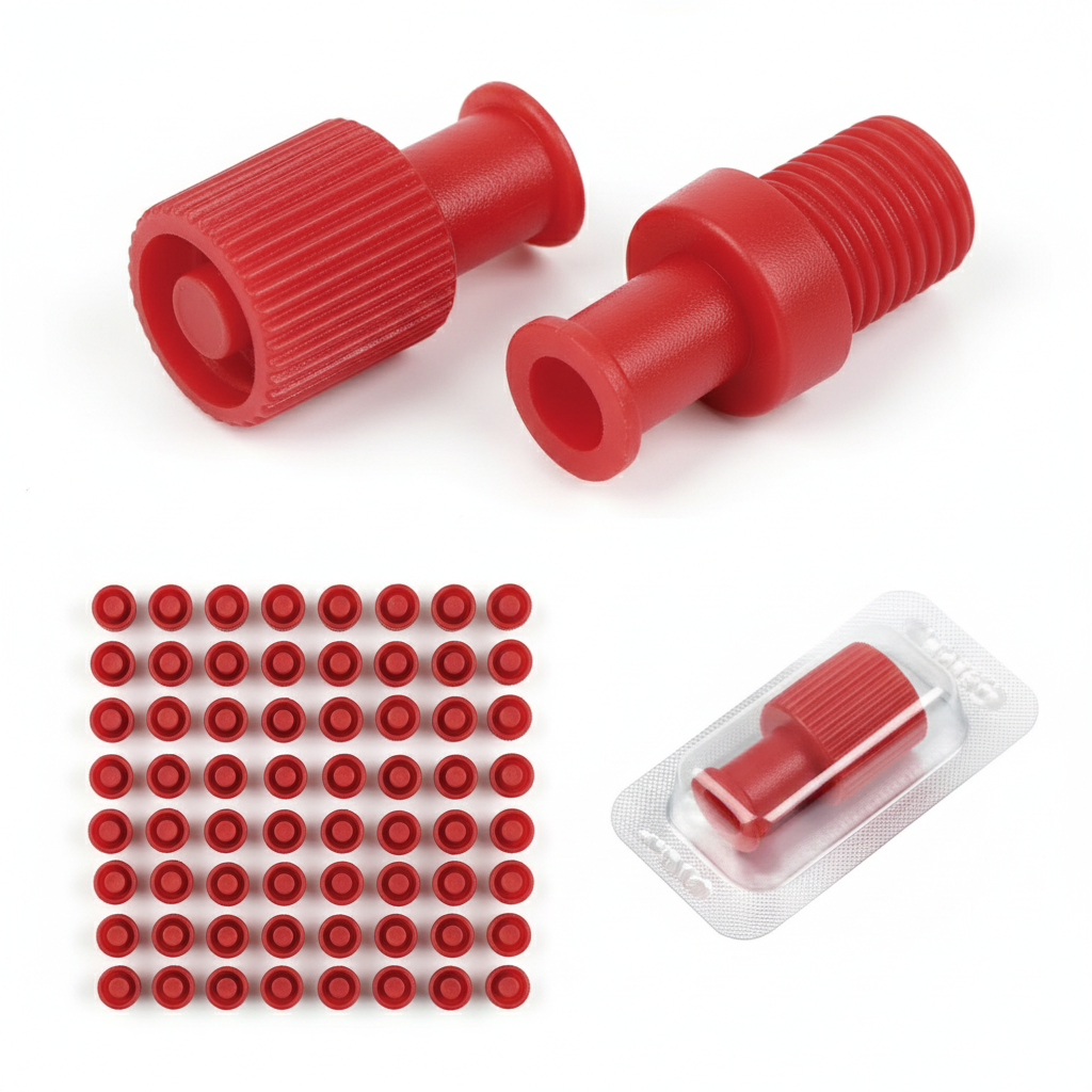 Additional product angles for dual function syringe caps