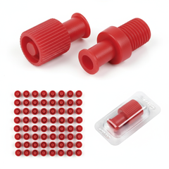 Additional product angles for dual function syringe caps