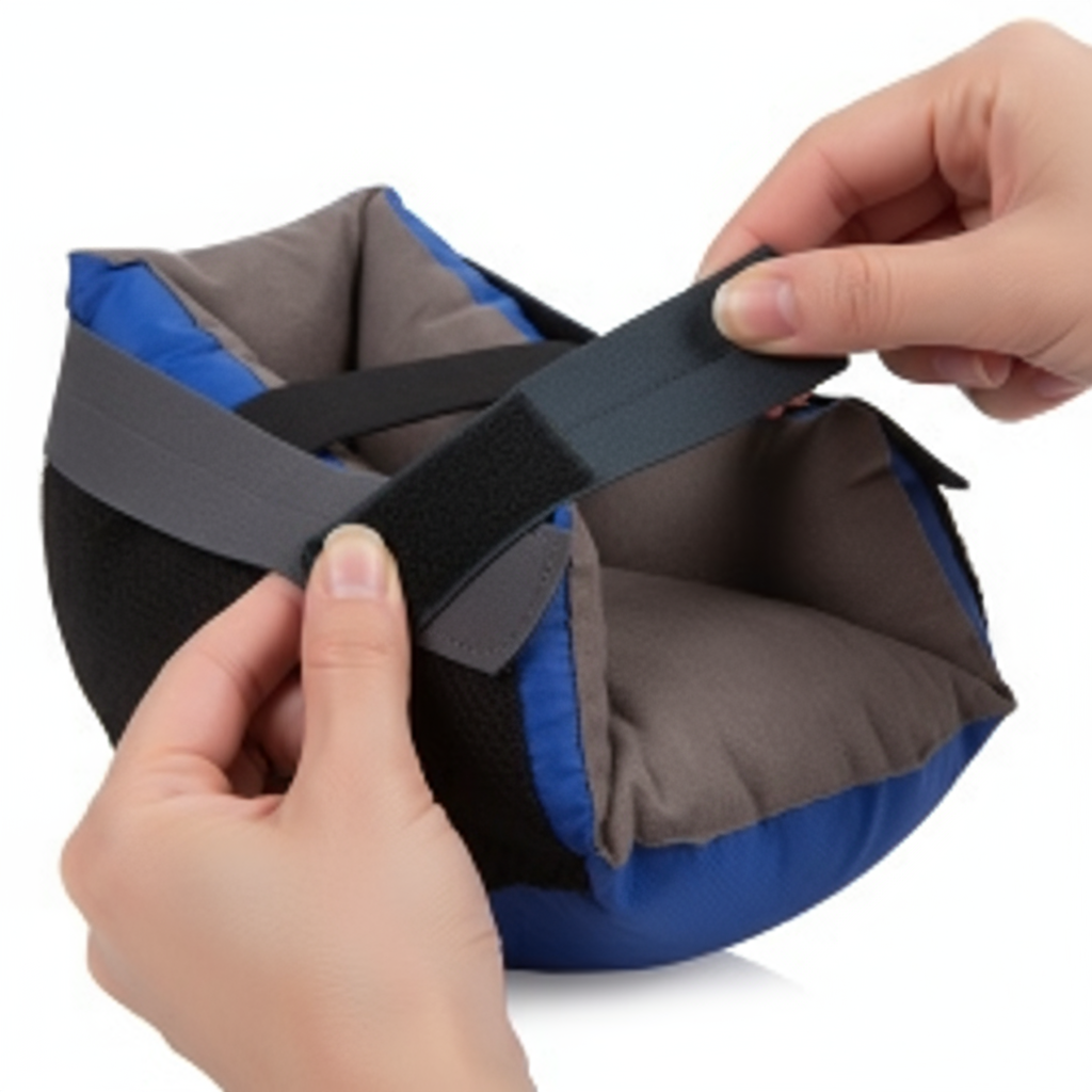 Adjustable closure being adjusted