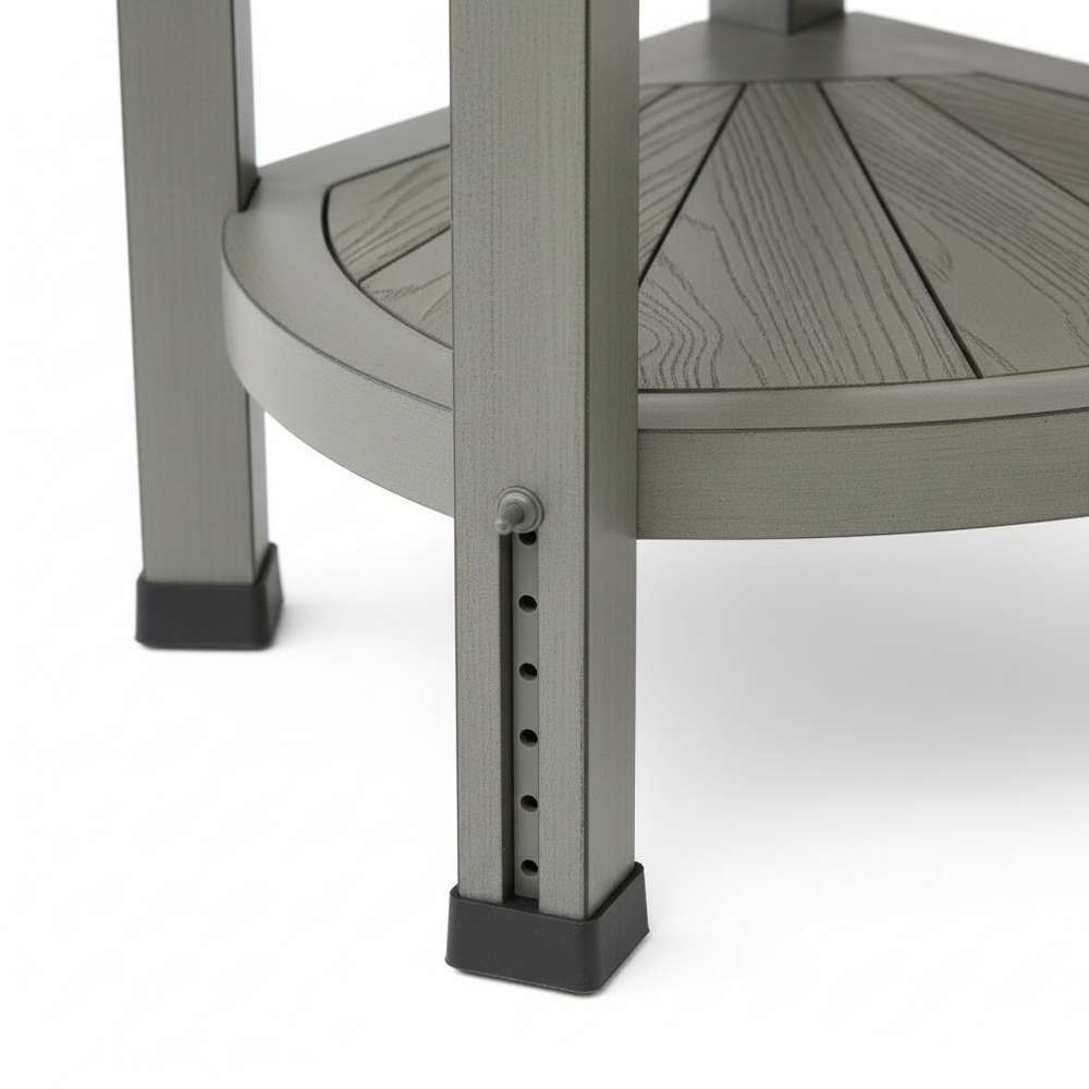 Adjustable leg detail