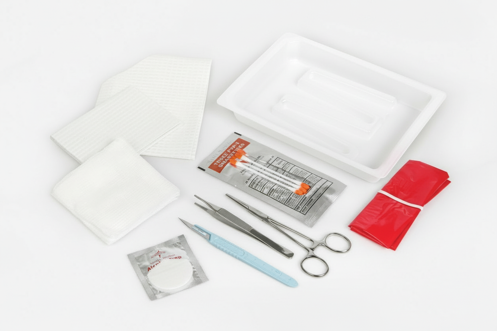 All components laid out