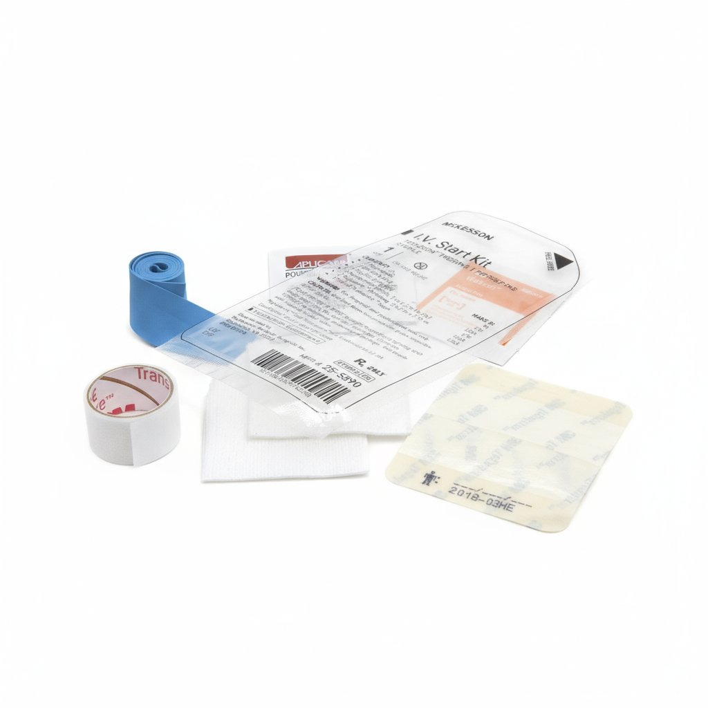 Angled side view of the kit