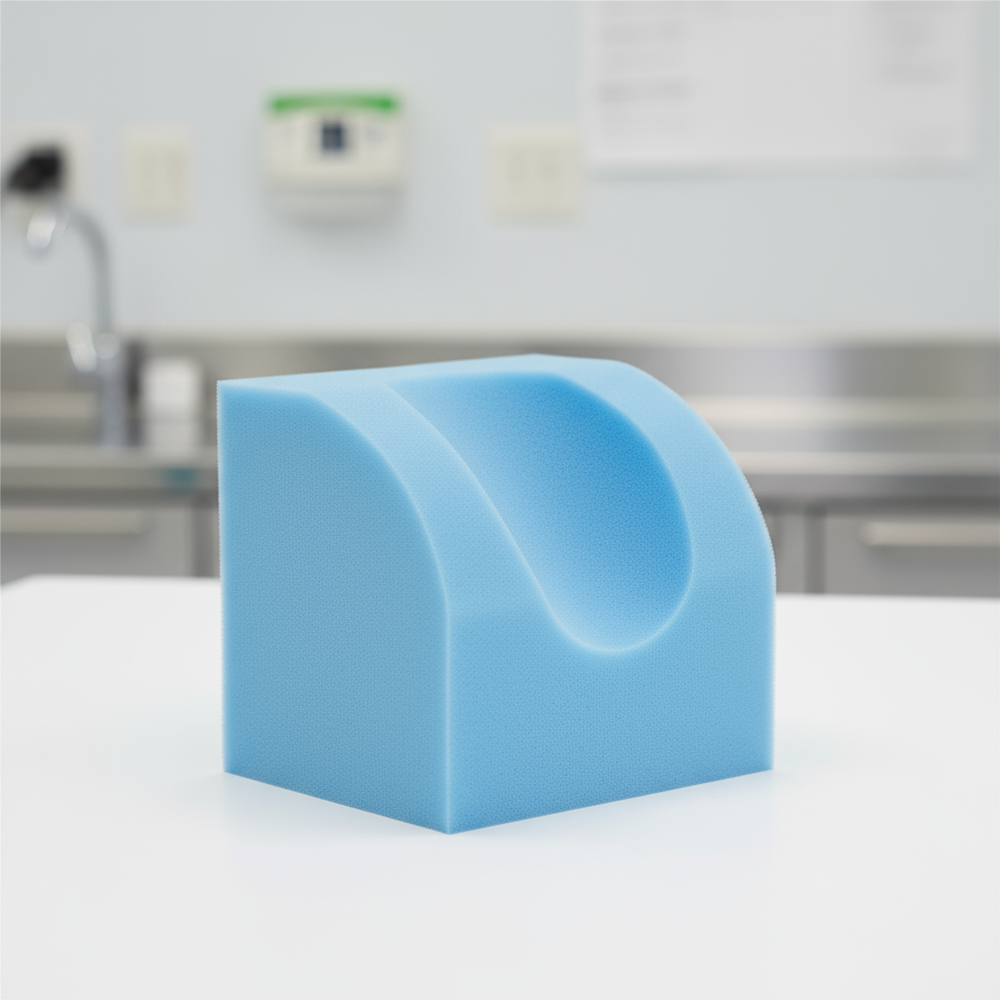 Angled view of positioner