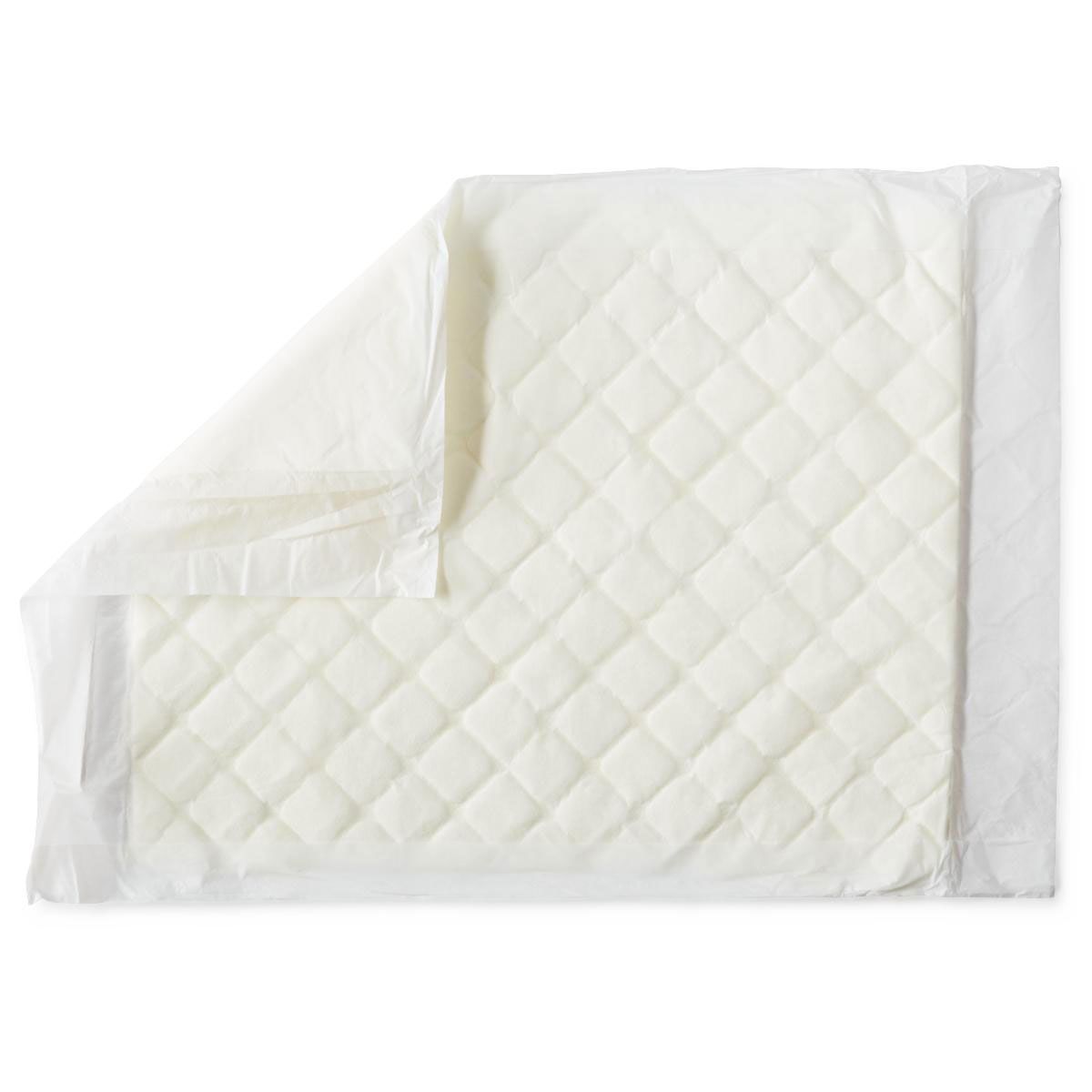 Medline Quilted Disposable Fluff Underpads - 14 x 9 Inch Premium Protection Pads