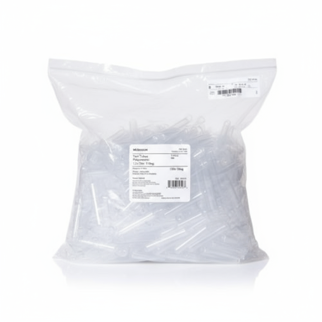 Back view of McKesson test tubes packaging