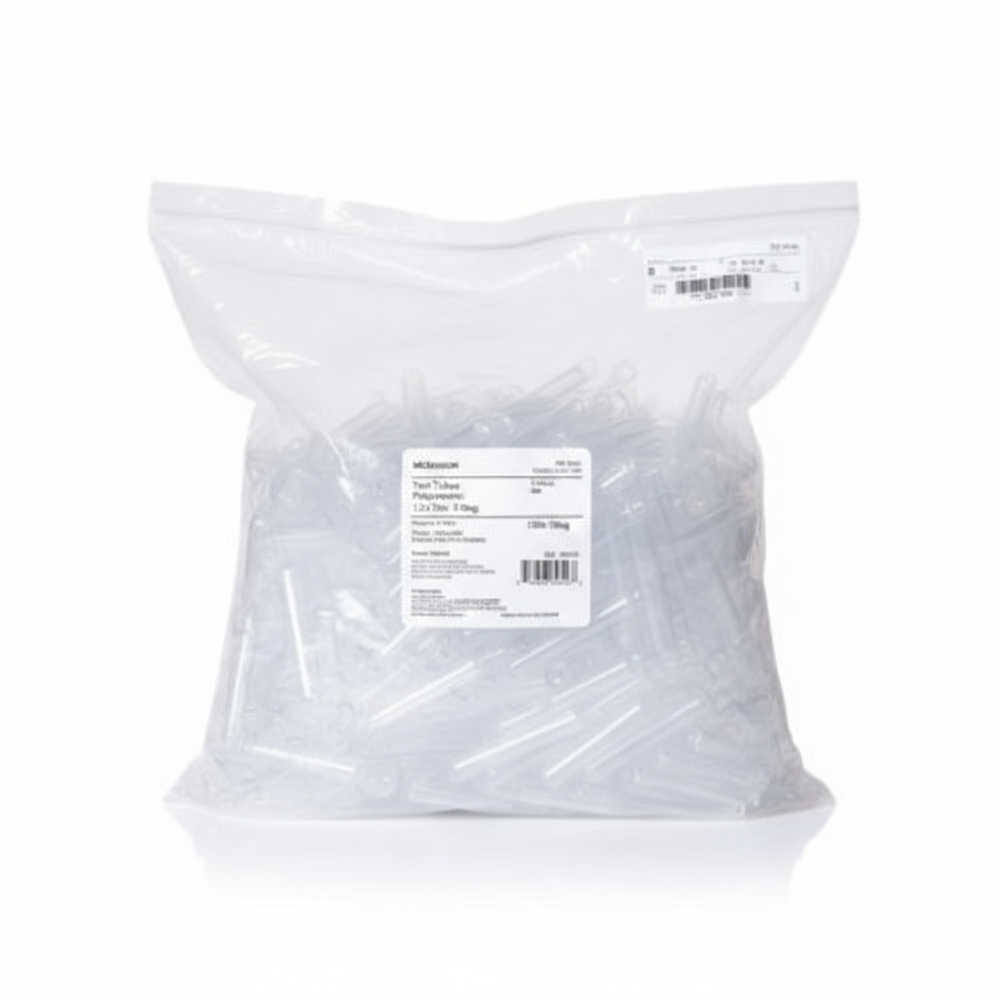 Back view of McKesson test tubes packaging