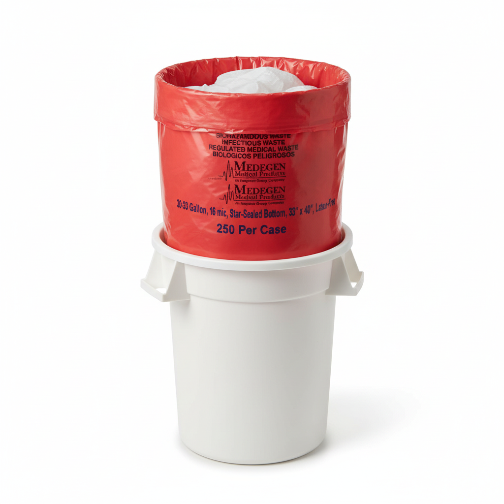 Bag in waste container