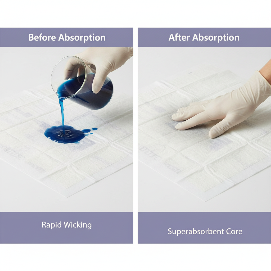 Before-After Absorbency Test
