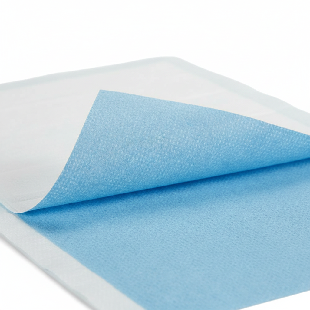 Blue backsheet detail