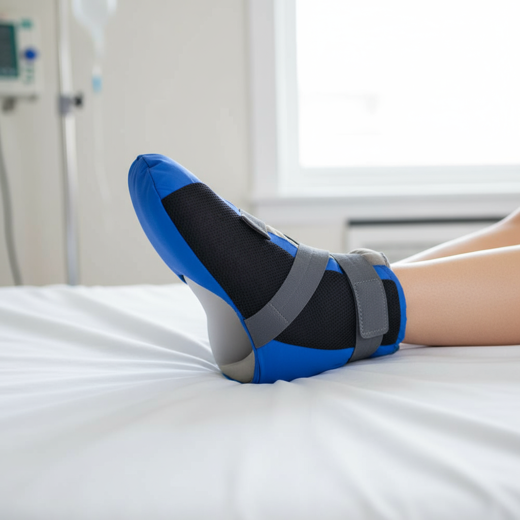 Boot worn on patient's foot