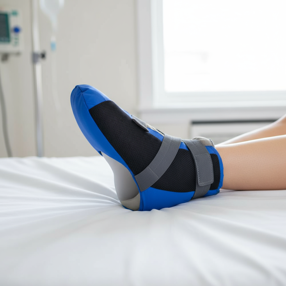 Boot worn on patient's foot