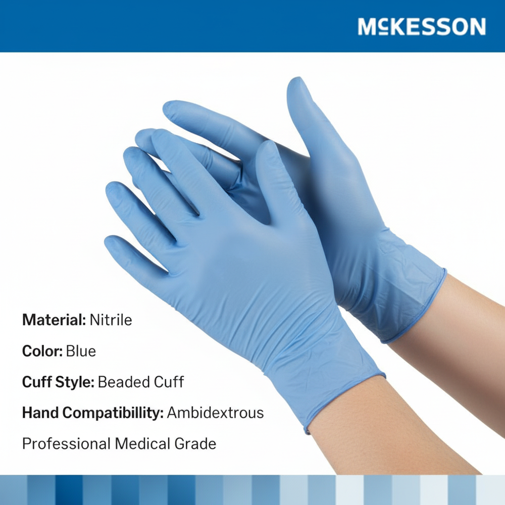 Both hands in examination position