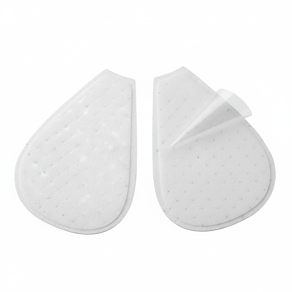 Bottom view showing adhesive surface