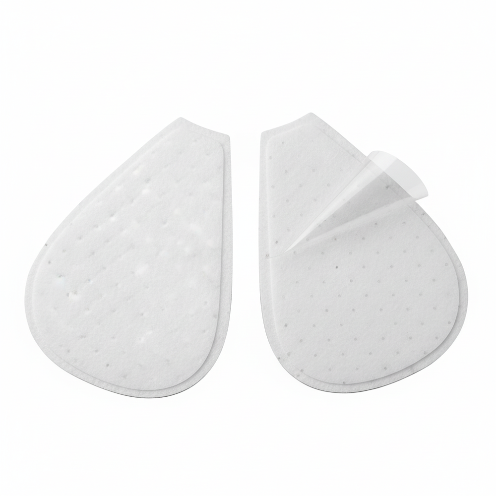 Bottom view showing adhesive surface