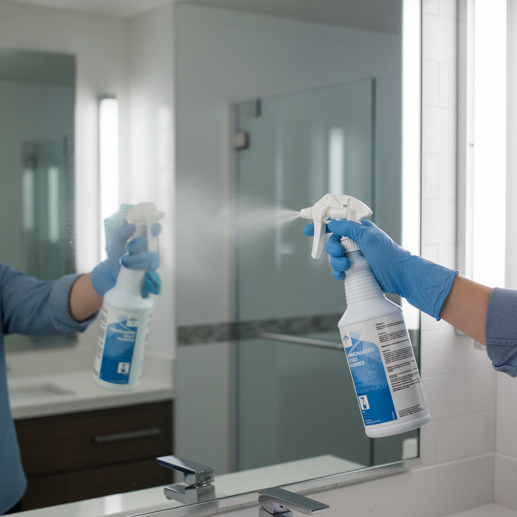Cleaning action demonstration