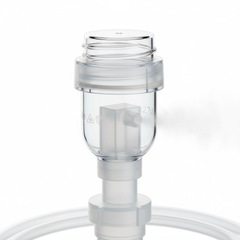 Close-up detail of nebulizer components