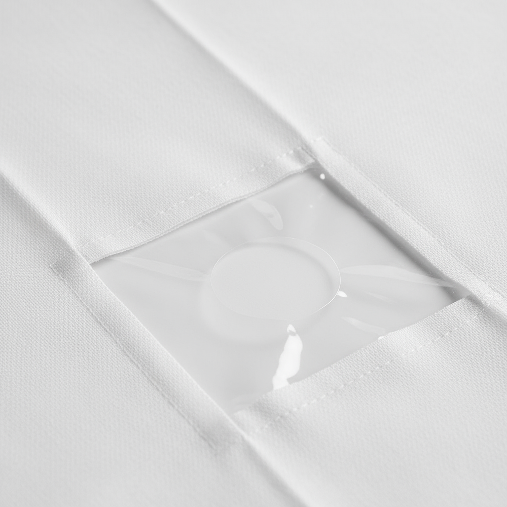 Close-up detail of surgical drape