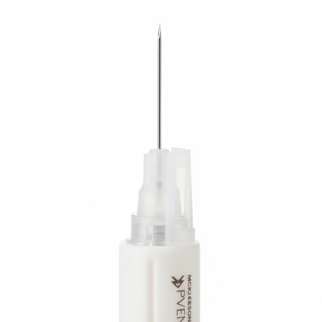 Close-up needle detail