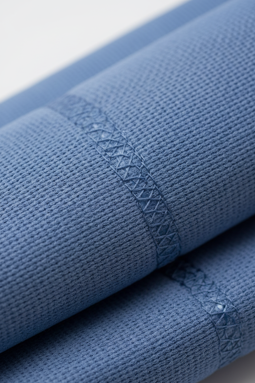 Close-up of breathable fabric texture