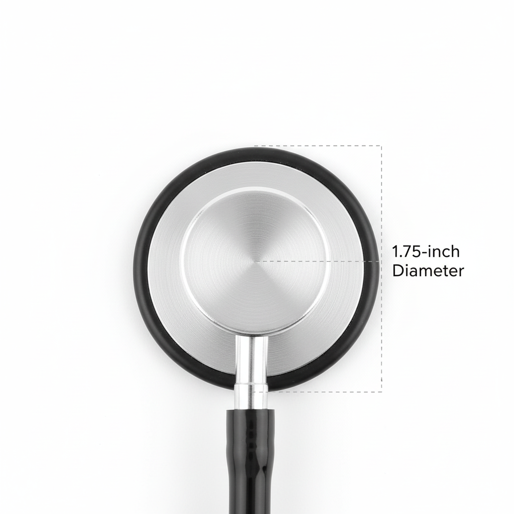 Close-up of diaphragm and chestpiece