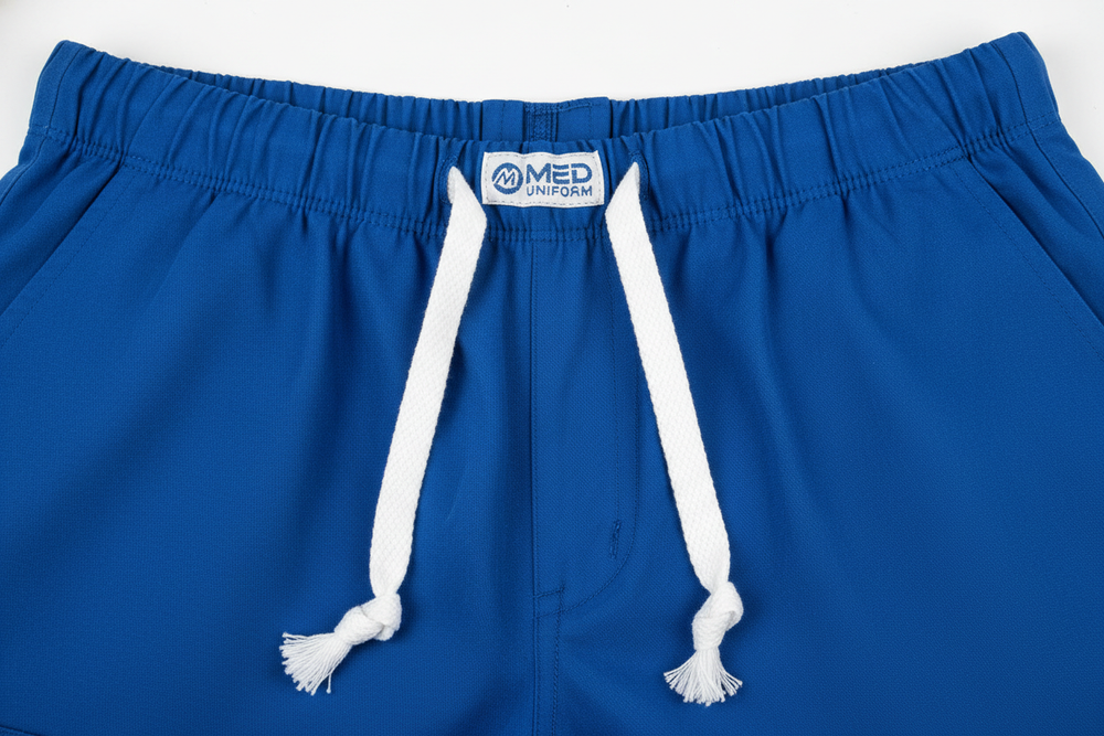 Close-up of drawstring and fabric